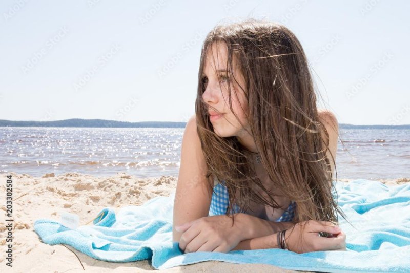 Teenagers beach