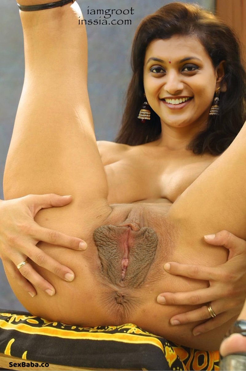 Naked women with large labia