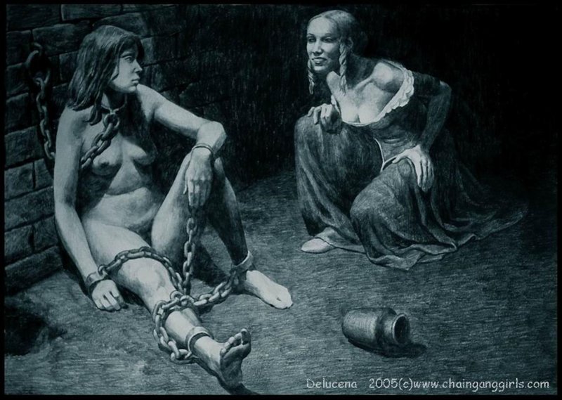 Naked slaves of the Middle Ages