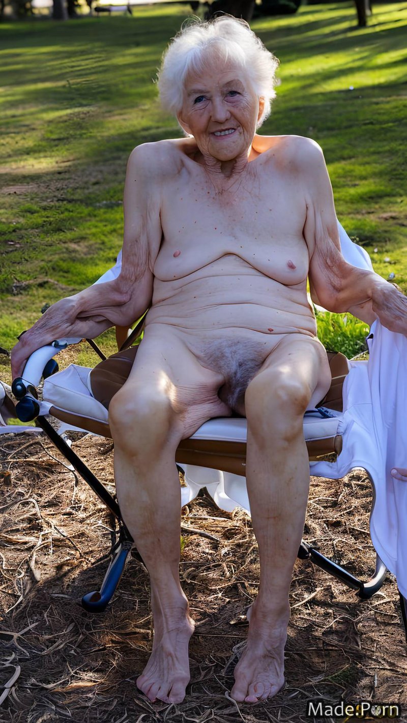 Naked thin old women