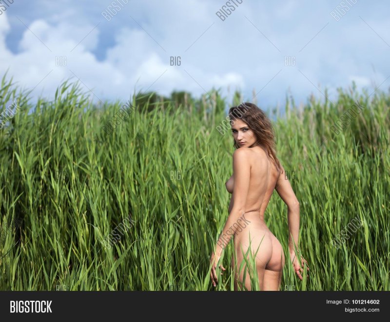 Naked in the field