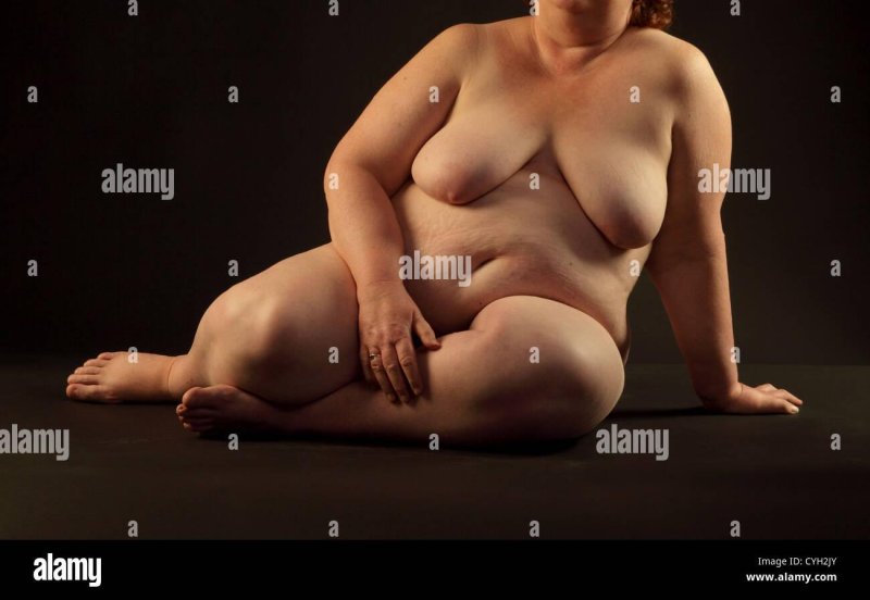 Naked fat woman
