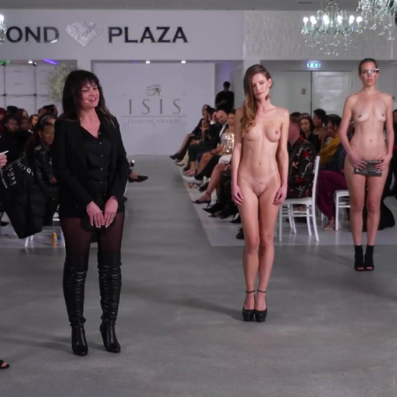 Naked on the catwalk