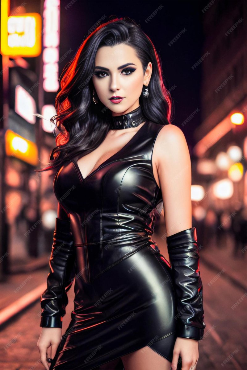 Girl in leather