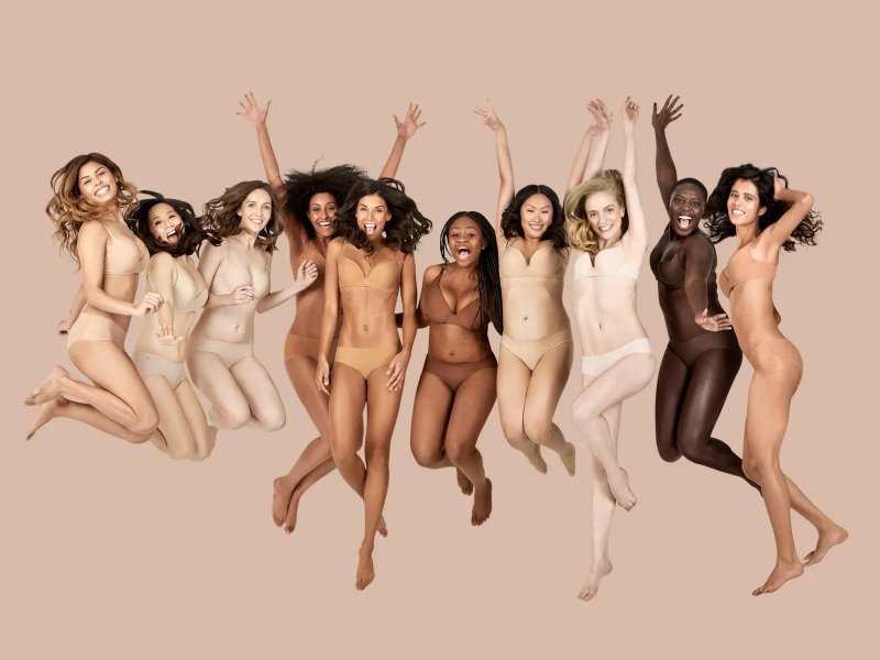 Naked girls of different nationalities