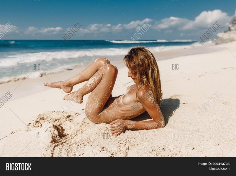 On the beach girl