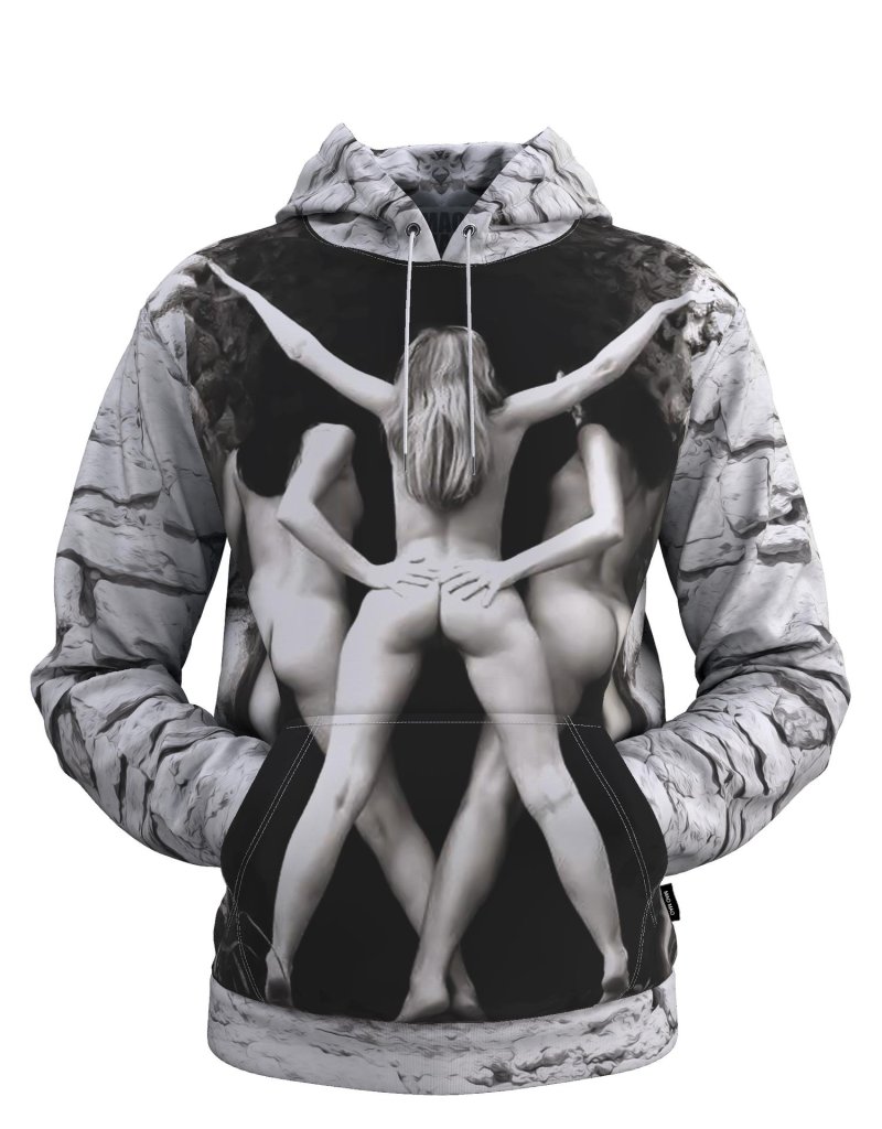 Sweatshirt with a hood