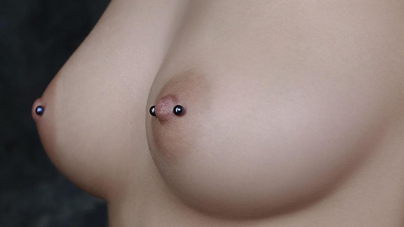 Stretched nipples