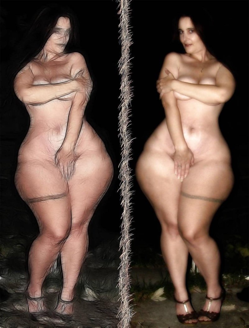Kim Kardashian before and after photoshop