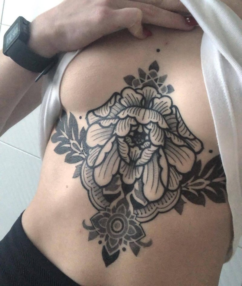 Tattoo under the chest