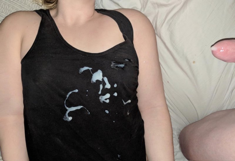 Porn cum on clothes