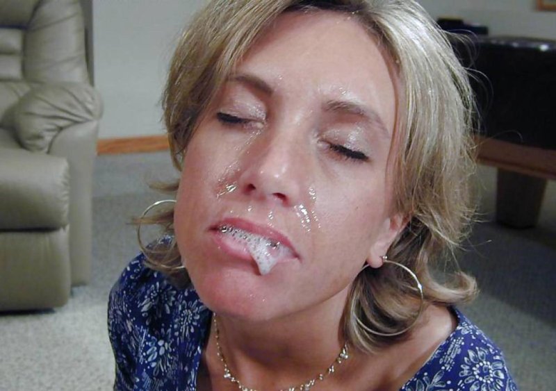 Cum on his face mature