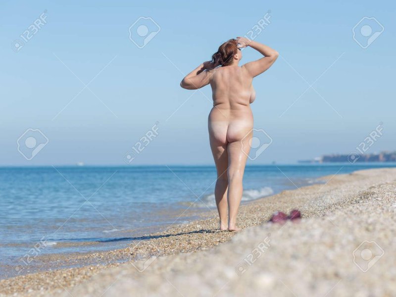 Fat women on the beach