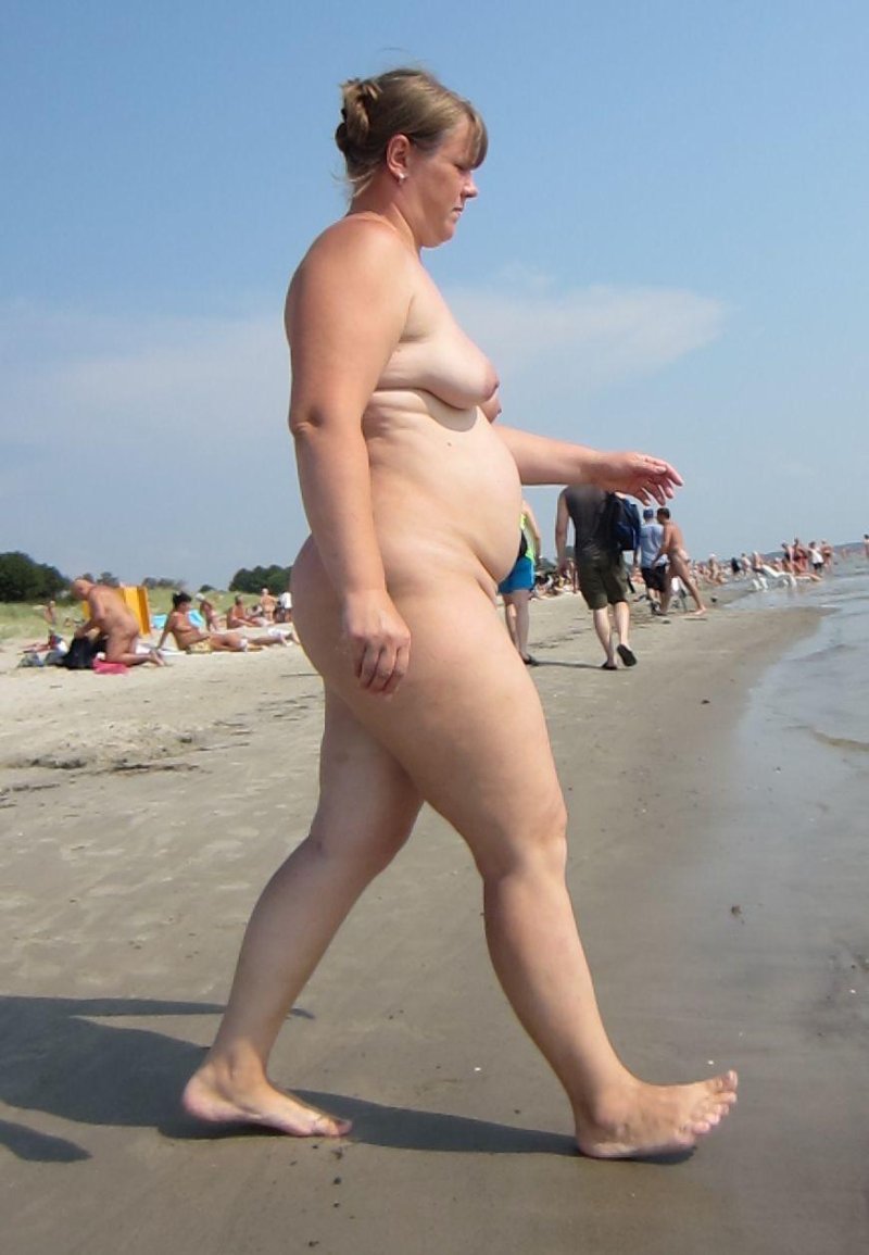 Fat on the beach