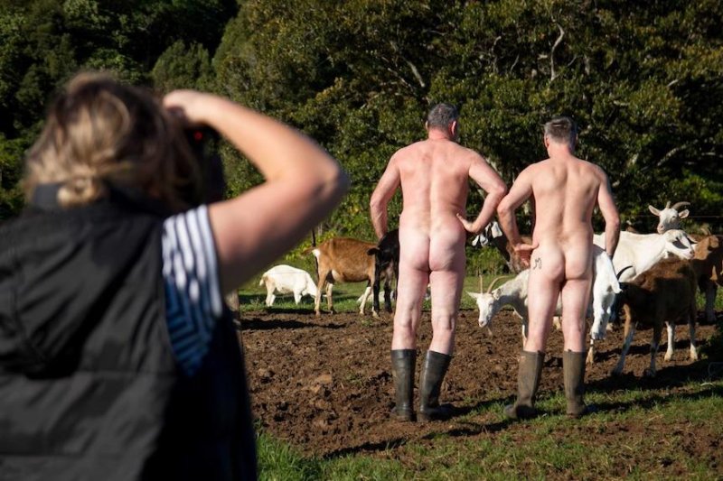 Naked farm lad