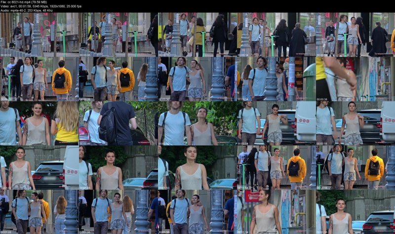 Exhibitionist on the street