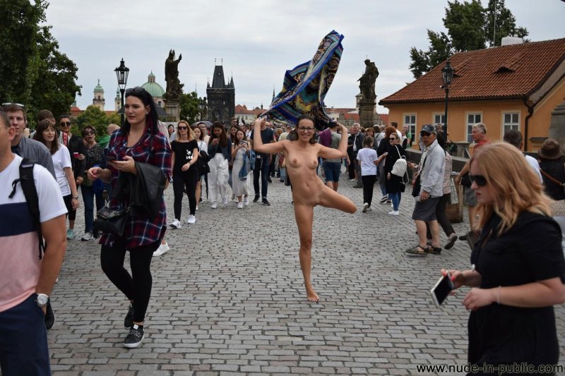 Czech naked girls in public
