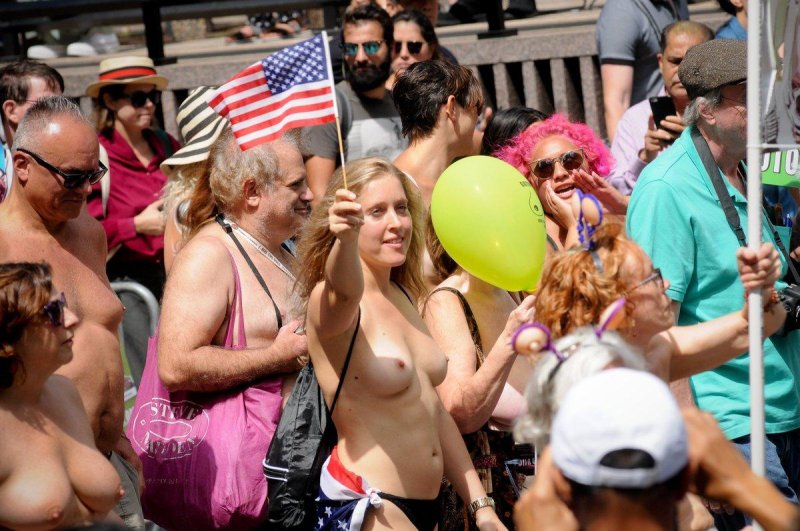 Go Topless Day Naked boobs