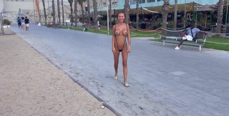 Exhibitionist on the street