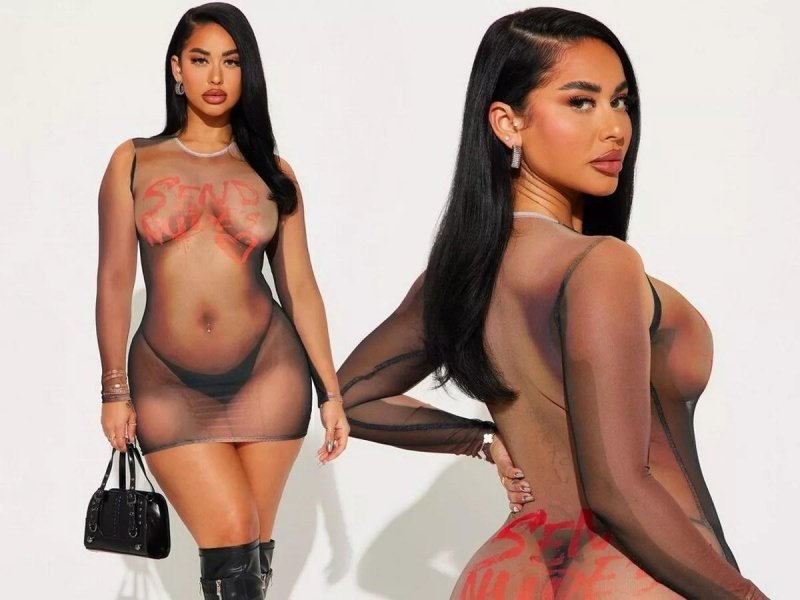 Sexy transparent dress