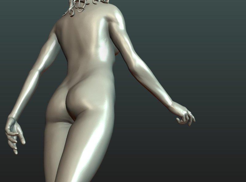 D model naked girl