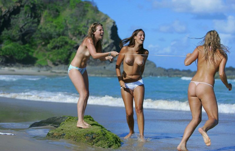 Australian naked on the beach