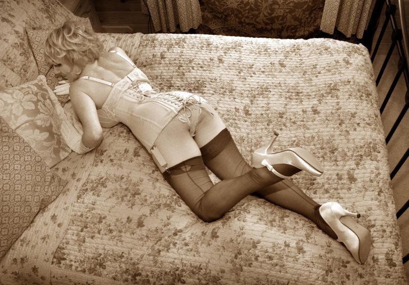 Retro in stockings