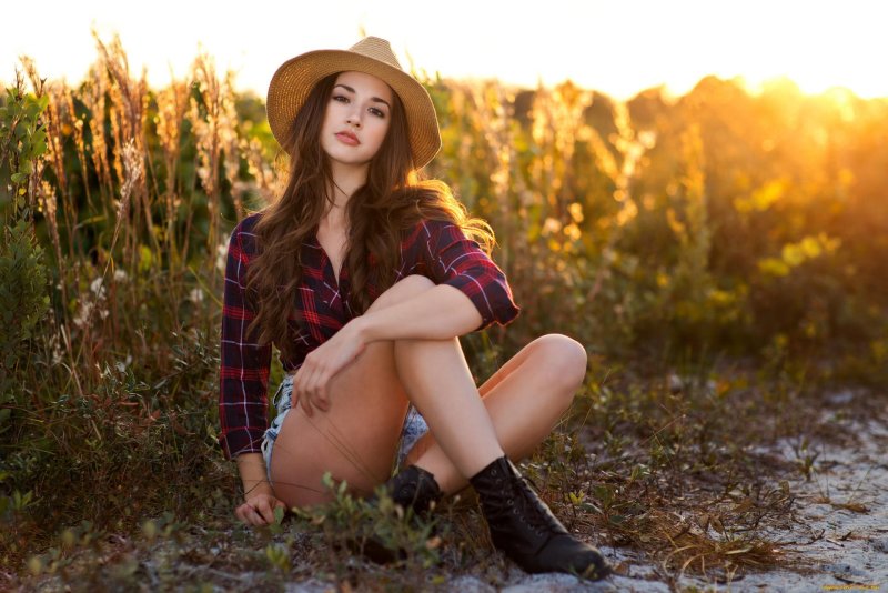 Photo shoots of girls in nature