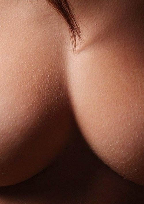 Beautiful naked female breasts