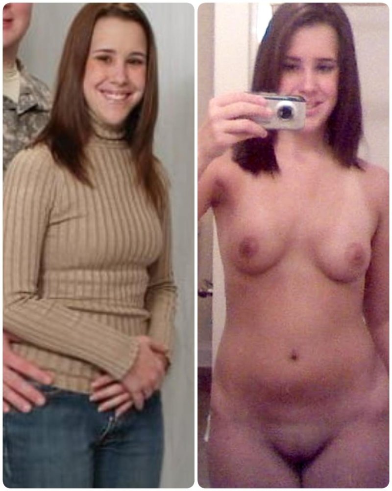 Outwardly naked mommy Before afterClothed and unaclothed