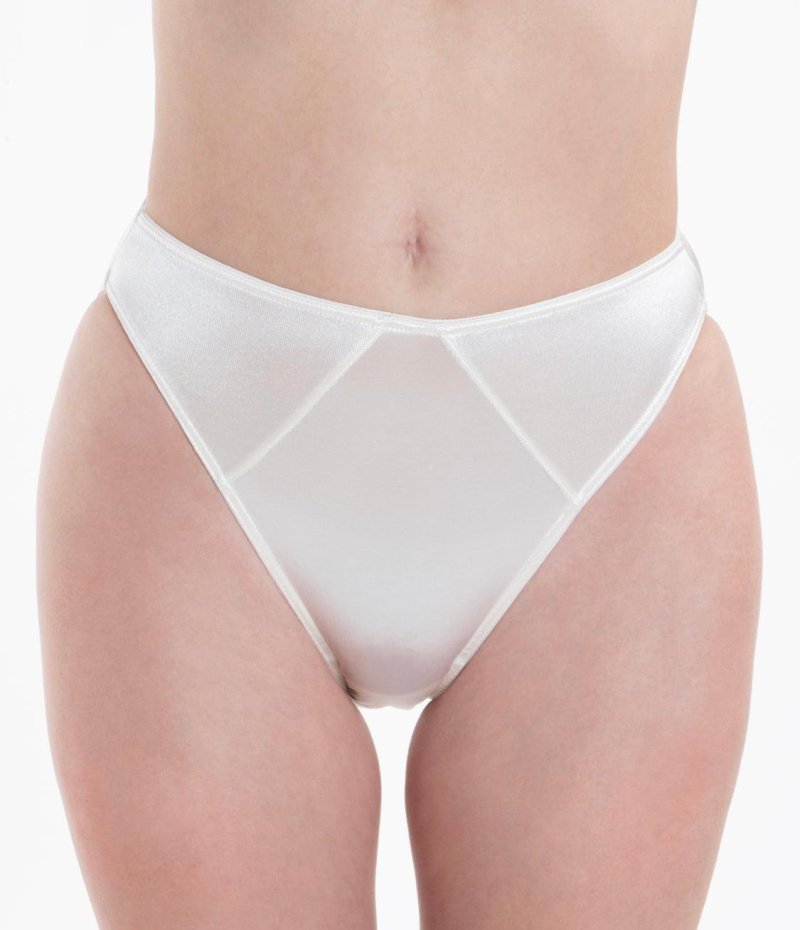 White satin panties