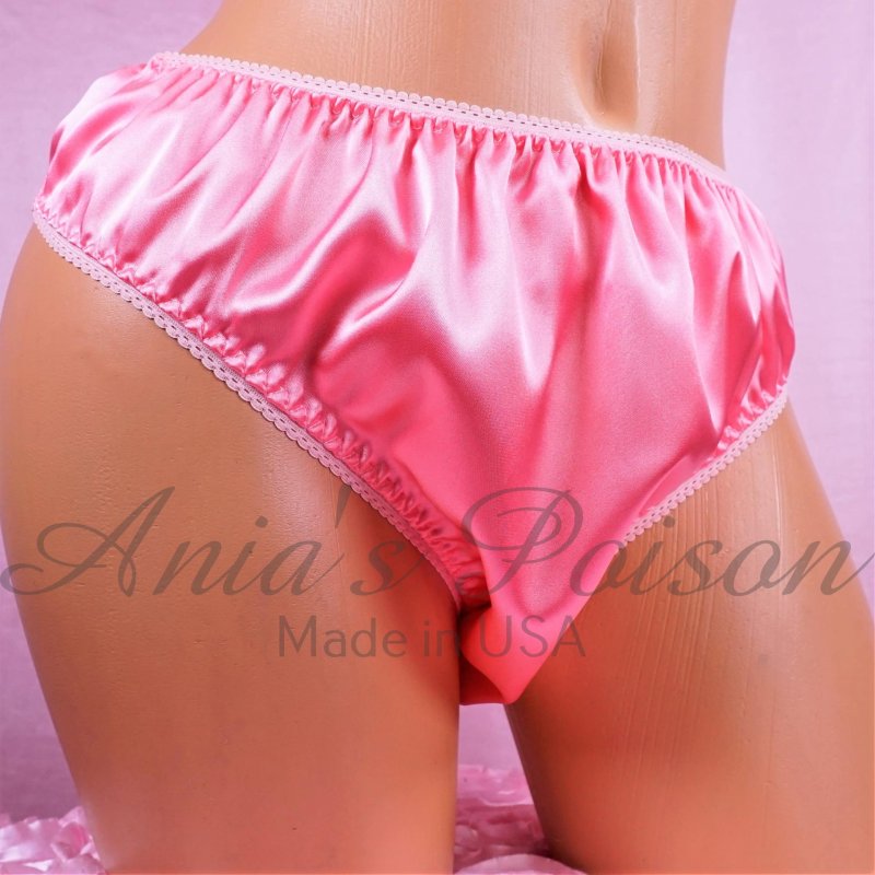 Women in satin underpants