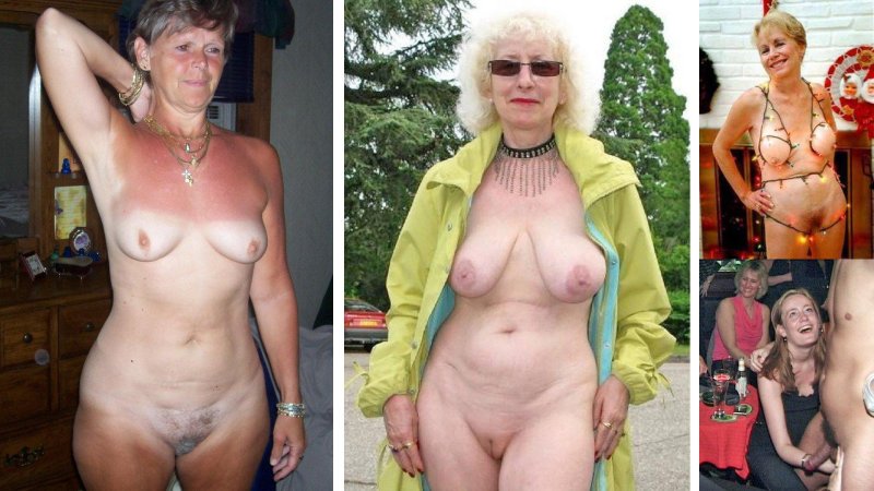 Beautiful striped old women