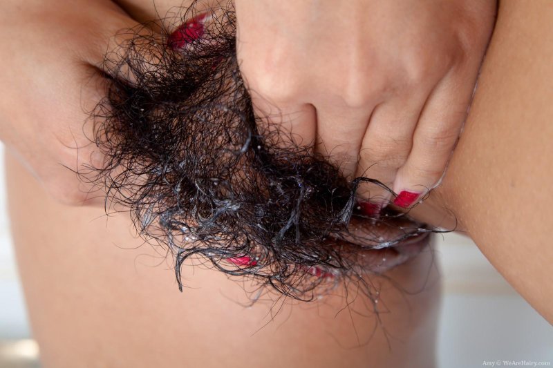 Hairy vagina brunette