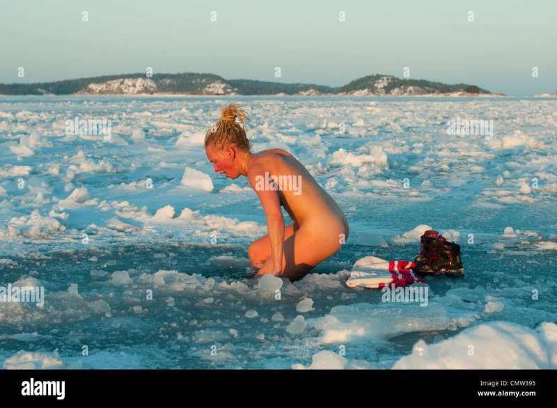 Photo shoot on ice