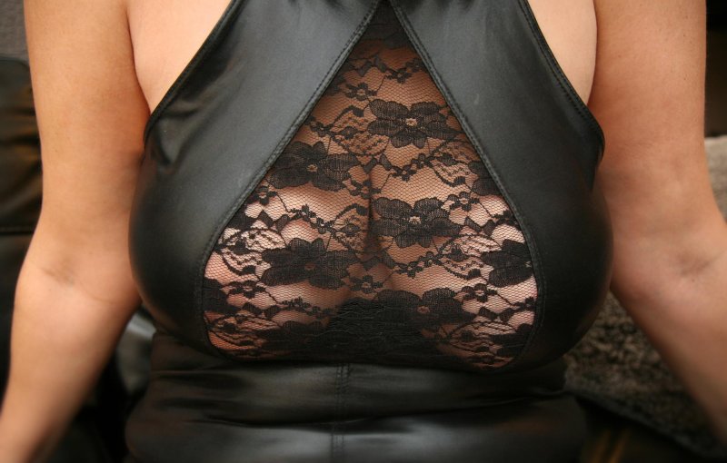 Leather dress