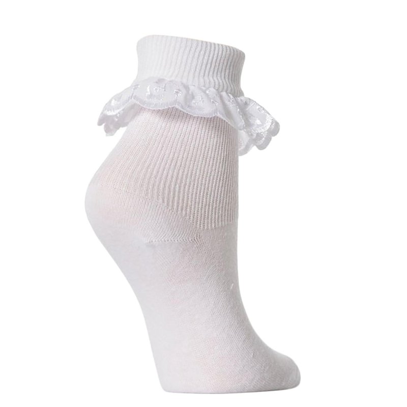 Socks with ruffles
