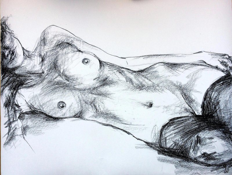 Drawings of naked girls