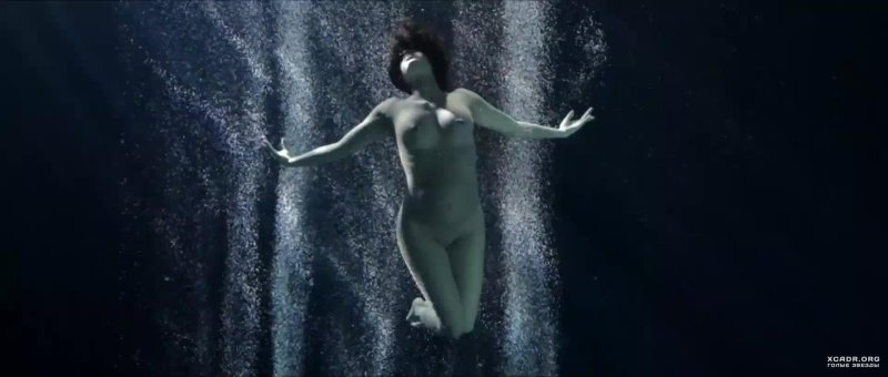 Naked woman underwater
