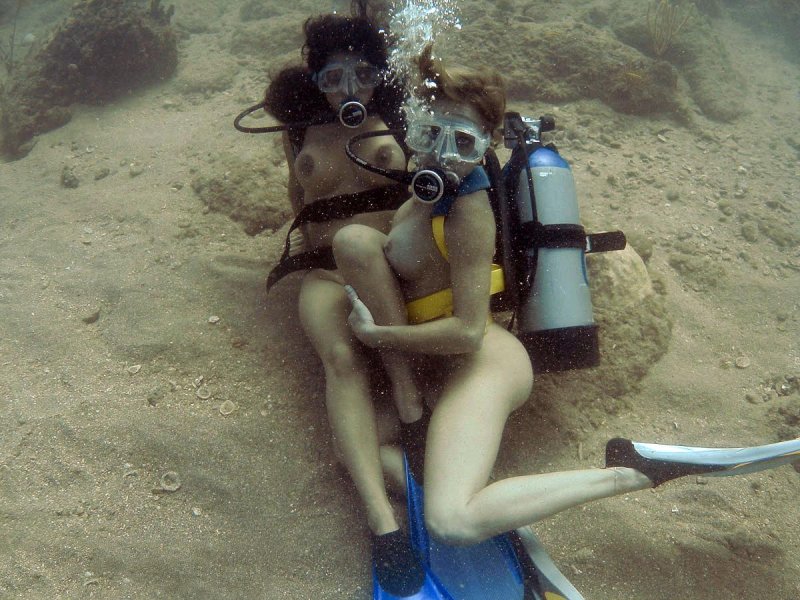 Vintage naked fetish scuba divers
