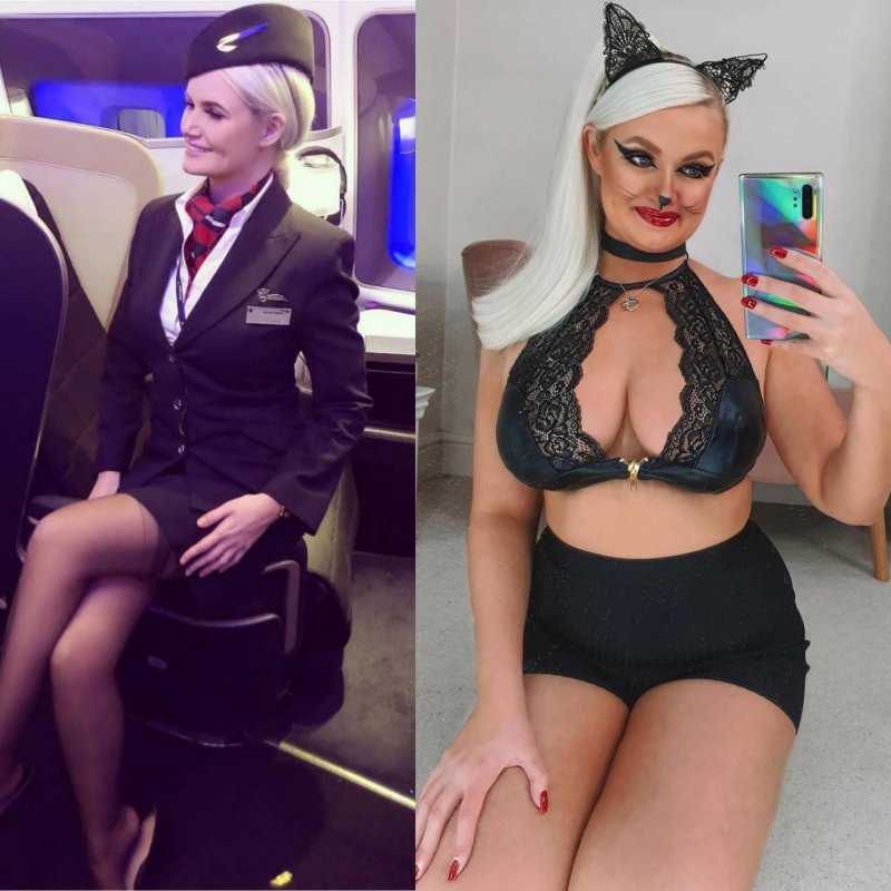 Pushful stewardesses