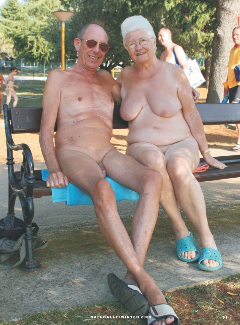 Naked elderly married couples