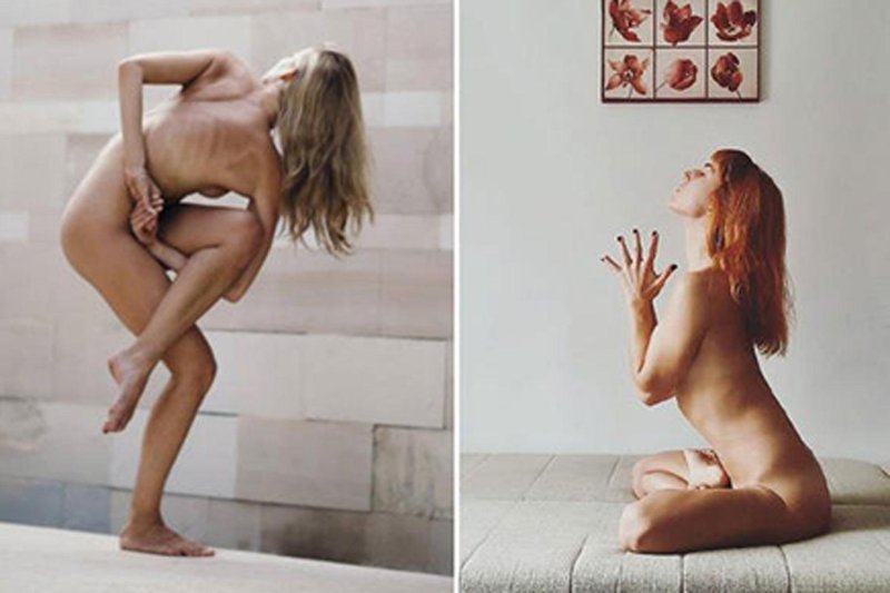 Extreme naked yoga