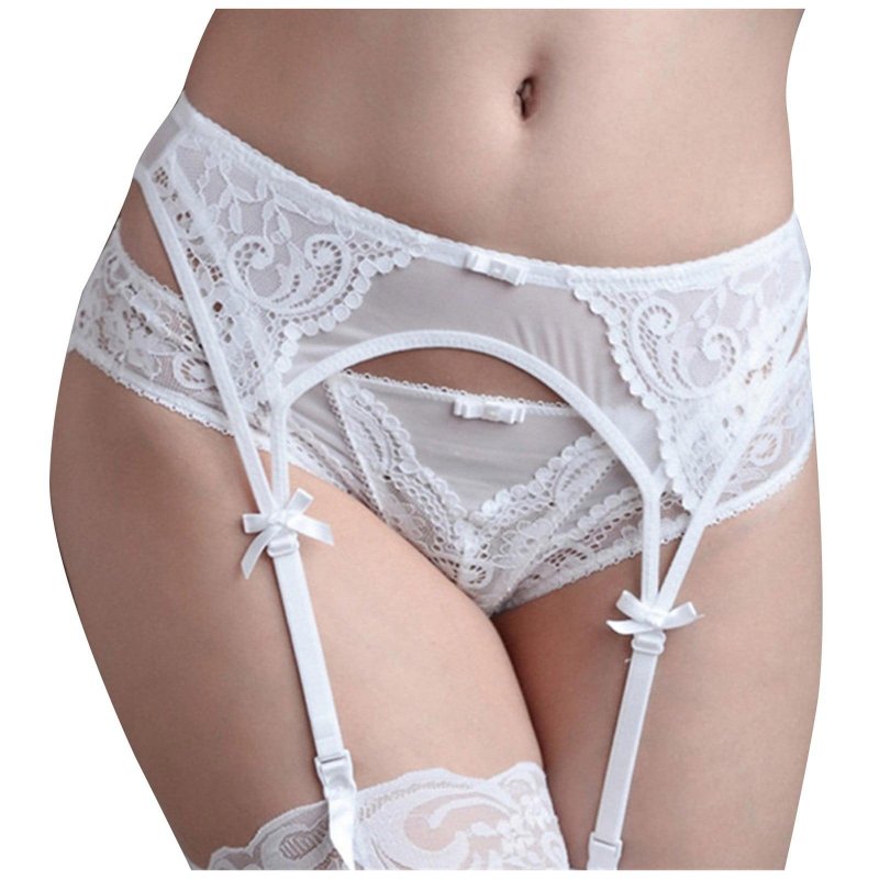 Belt for stockings white