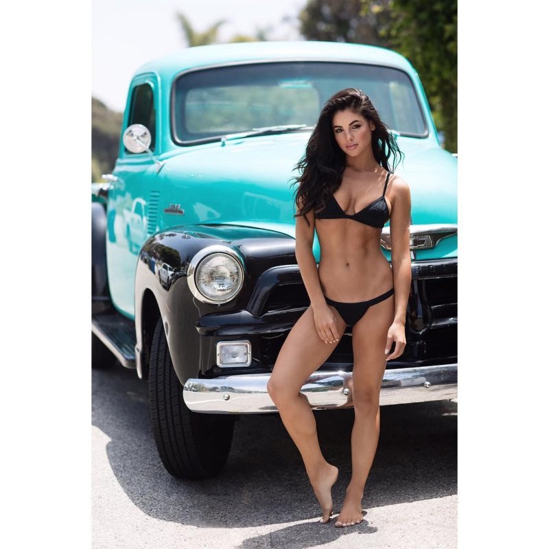 Girl with a car