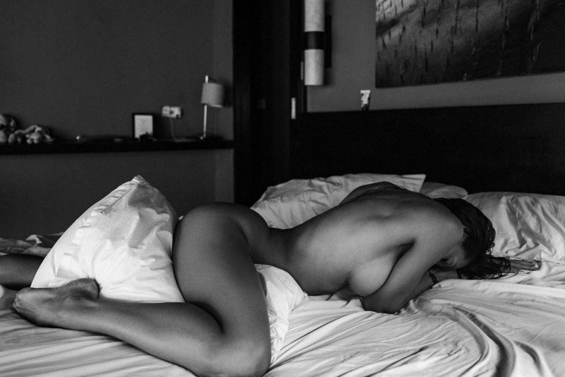 Photoshoot in the bedroom