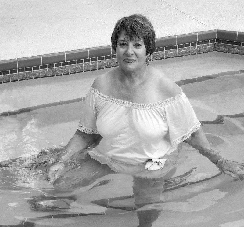 Grandmothers in wet clothes
