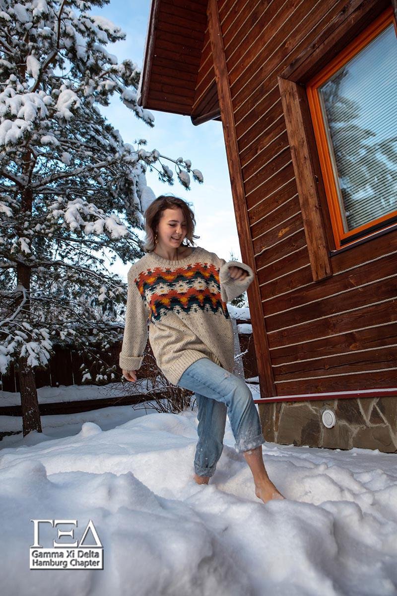 Barefoot in winter