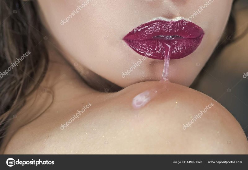 Wet lips