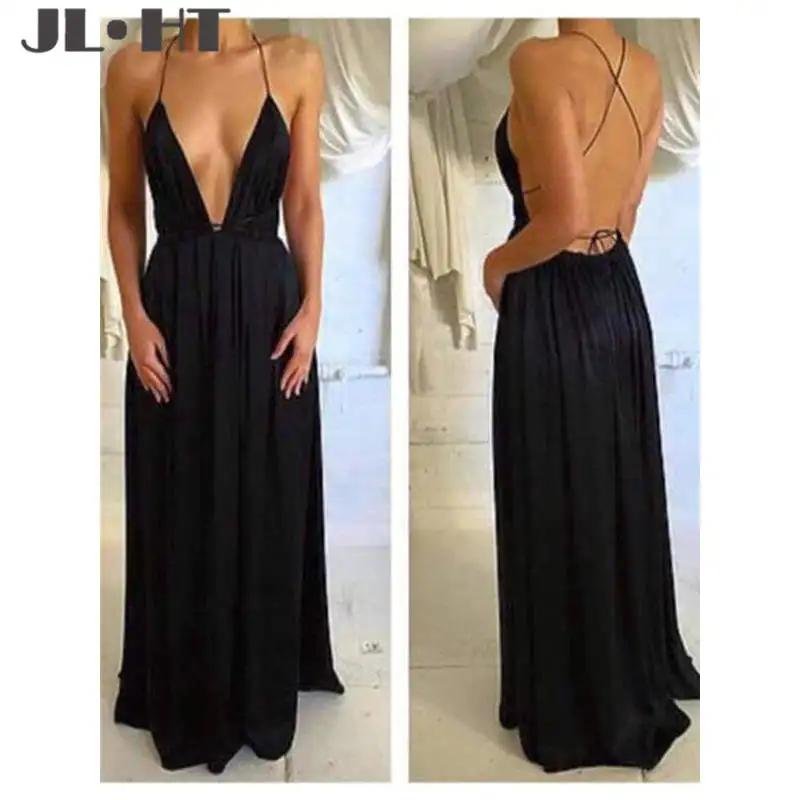 Dress with an open back